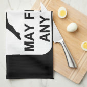 警告は弾くかもしれません キッチンタオル (四つ折り)