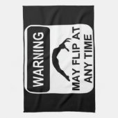警告は弾くかもしれません キッチンタオル (縦)