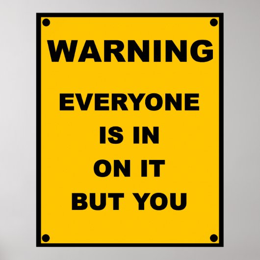 ～警告は皆が乗っているよ ポスター (正面)