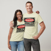 警告は私のSCHNOODLEの人のTシャツの用心します Tシャツ (ユニセックス)