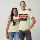 警告は私のTREEINGの歩行者のCOONHOUND Menの用心します Tシャツ (ユニセックス)