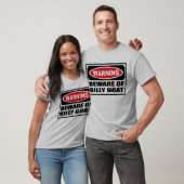 警告は雄ヤギの人のTシャツの用心します Tシャツ (ユニセックス)