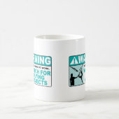 警告は飛んでいるな目的の用心します! コーヒーマグカップ (中央)