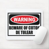 警告はCOTON DE TULEARのマウスパッドの用心します マウスパッド (マウス)