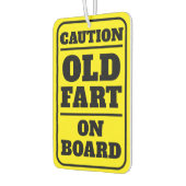 警告オールドファートオンボードおもしろい誕生日 カーエアーフレッシュナー (左)