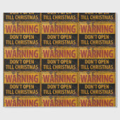 警告クリスマスまで開かないで ラッピングペーパー (フラット)