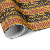 警告クリスマスまで開かないで ラッピングペーパー (ロールコーナー)