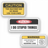 警告シールステッカーII シール (正面)