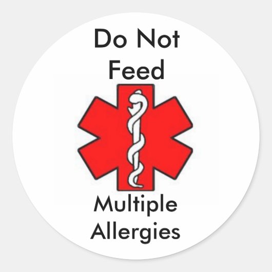 警告シール ラウンドシール (正面)