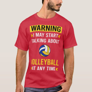 警告バレーボール Tシャツ