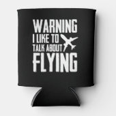 警告パイロットの話が好き飛んでいる 缶クーラー (正面)