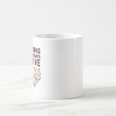 警告フレンチィおなら注意 コーヒーマグカップ (中央)