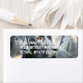 警告ブラックラブラドールリトリエバードッグループラベル ラベル (インサイチュ)