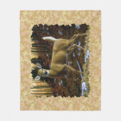 警告ホワイトテールモード フリースブランケット (正面)