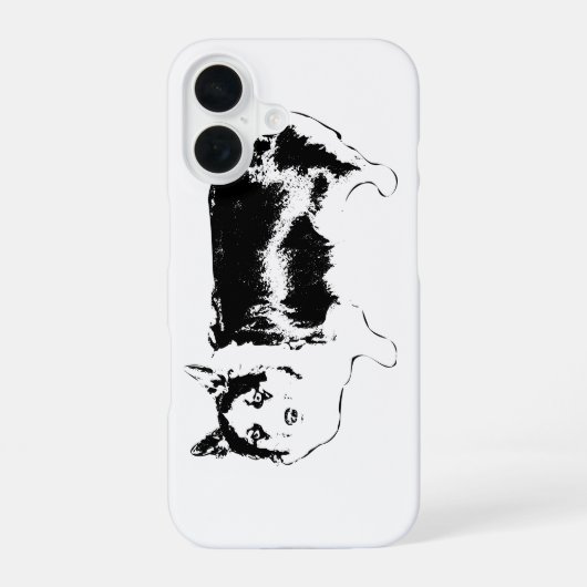 警告モード： Corgi iPhone 16ケース (裏面)