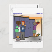 警告ラベル ポストカード (正面/裏面)