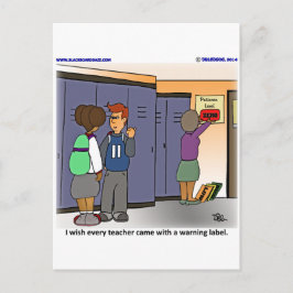 警告ラベル ポストカード