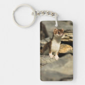 警告ワイゼル キーホルダー (正面)