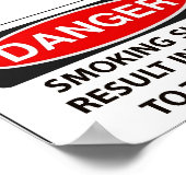 警告喫煙者 ポスター (角)