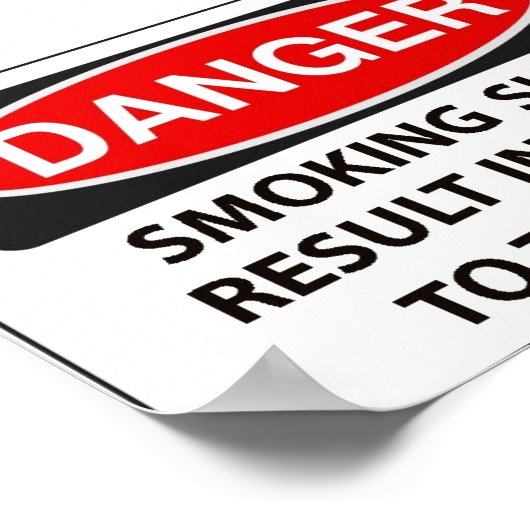 警告喫煙者 ポスター (角)