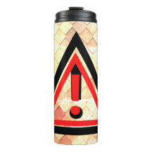 警告安全記号の赤い色の三角形の形状