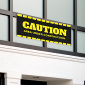 警告建築バナー 横断幕 (ビルの外側)