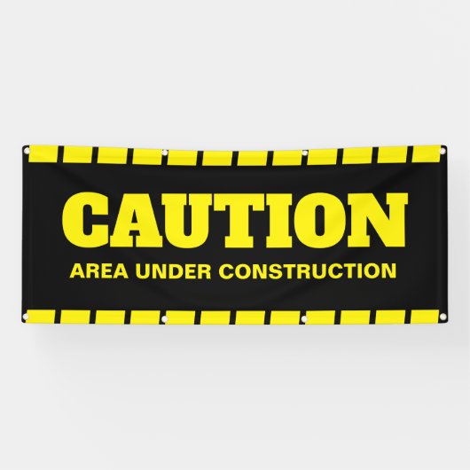 警告建築バナー 横断幕 (横)