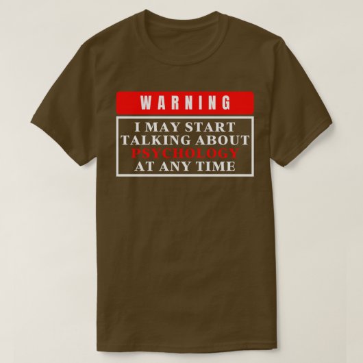 警告心理学5 Tシャツ (デザイン正面)