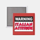 警告態イタリアン度 マグネット (正面/裏面)