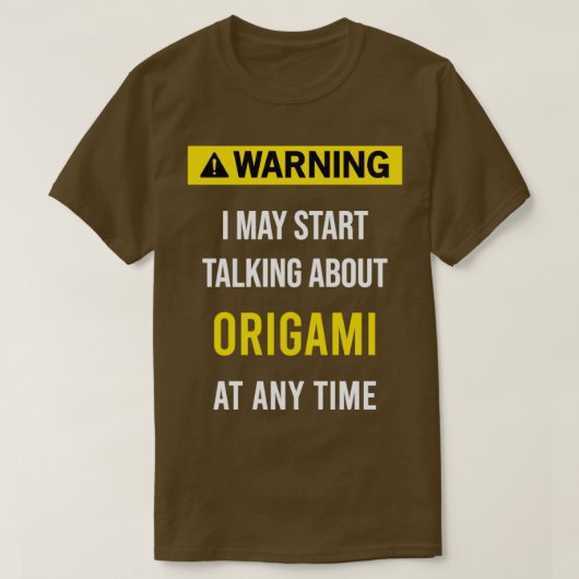 警告折り Tシャツ (デザイン正面)