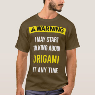 警告折り Tシャツ