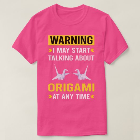警告折り Tシャツ (デザイン正面)