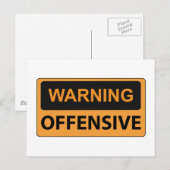 警告攻撃 ポストカード (正面/裏面)