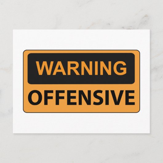 警告攻撃 ポストカード (正面)