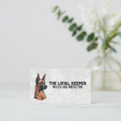 警告時に犬を守る 名刺 (スタンド正面)