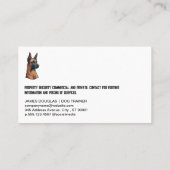 警告時に犬を守る 名刺 (裏面)