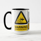 警告標識のマグ マグカップ (左)