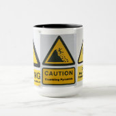 警告標識のマグ マグカップ (中央)