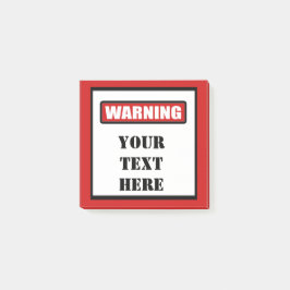 警告標識カスタム·ポストIt 3x3 ポストイット