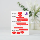 警告標識カード ポストカード (スタンド正面)