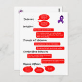 警告標識カード ポストカード (正面/裏面)