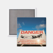 警告標識セント・マーテン空港近く マグネット (正面/裏面)