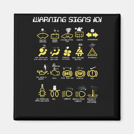 警告標識101 マグネット (正面)