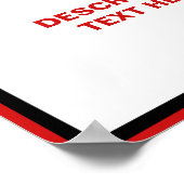 警告標識11x14カスタムポスター ポスター (角)