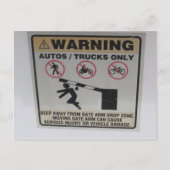 警告標識 ポストカード (正面)