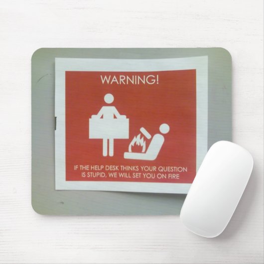 警告標識 マウスパッド (マウス)