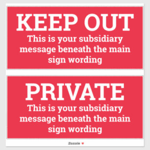 警告標識- 2つのシンボルや象徴をシールとして シール