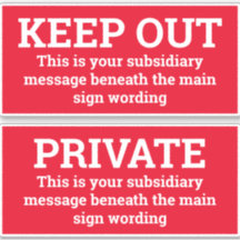 警告標識- 2つのシンボルや象徴をシールとして