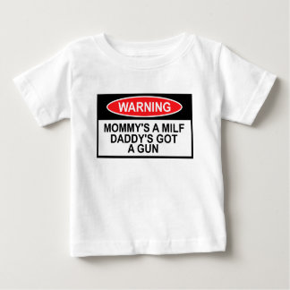 警告標識、MILFテーマ ベビーTシャツ