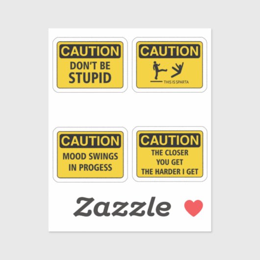 警告標識IVシール シール (シート)